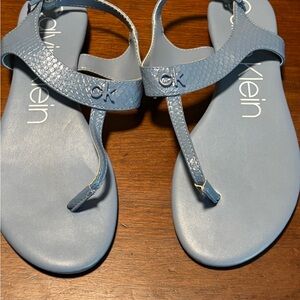 Calvin Klein Women's Light Blue Sandals